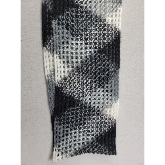 Peruvian Alpaca Handmade Women's Long Rectangle Neck Scarf Open-Knit Fringe Soft - Picture 4 of 7